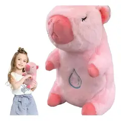PUREPOWER - Peluche Capibara Que Respira Para Dormir Con Luz y Sonido