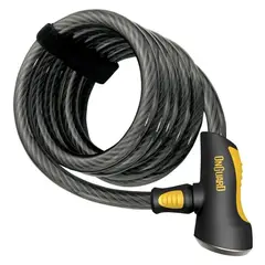 GENERICO - Candado Bici On Guard Espiral Llave Doberman 185 Cm X 12 Mm
