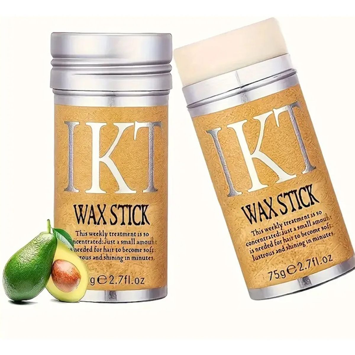 GENERICO - Pack x2 Cera Barra Para peinar Hair Stick Wax 75g IKT