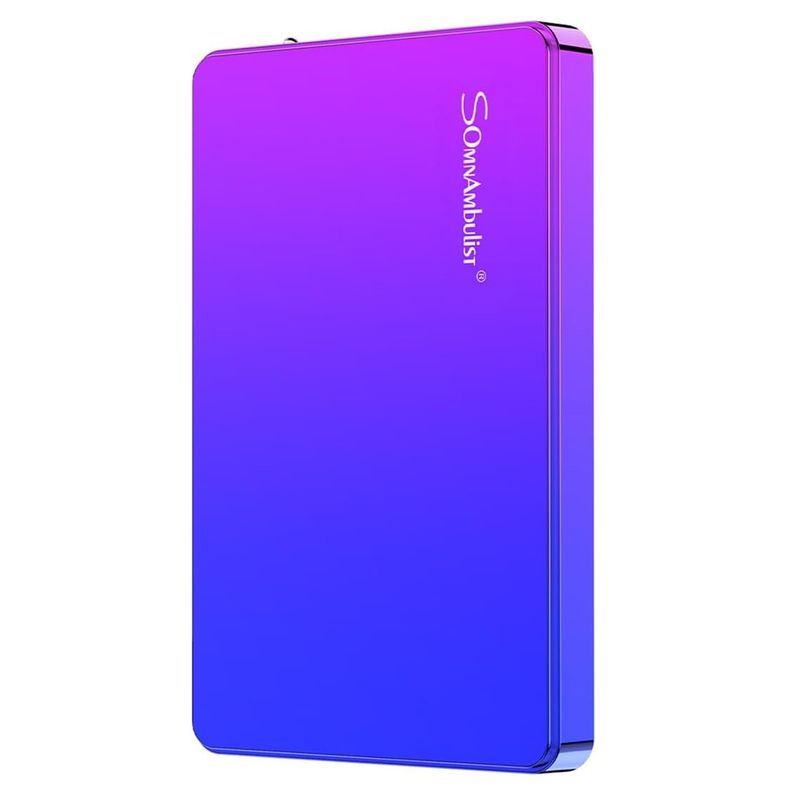 GENERICO - Disco Duro Externo 1TB Portatilssd Somnambulist Color Morado