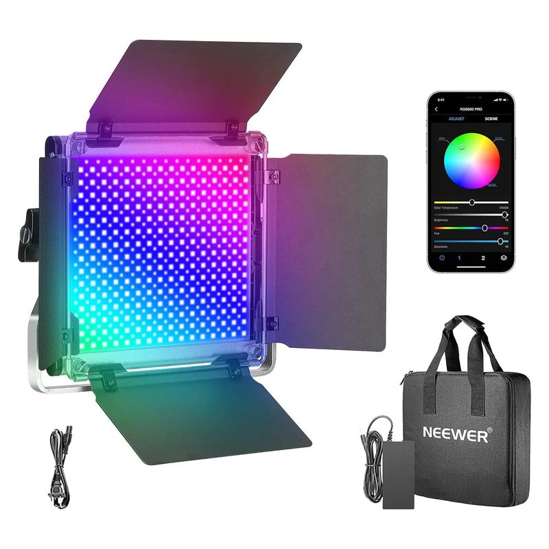 NEEWER - Luz LED RGB Neewer 660 Pro de 50W con Control por App