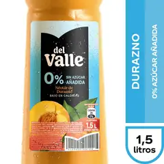 DEL VALLE - Jugo Durazno Sin Azúcar 1500cc