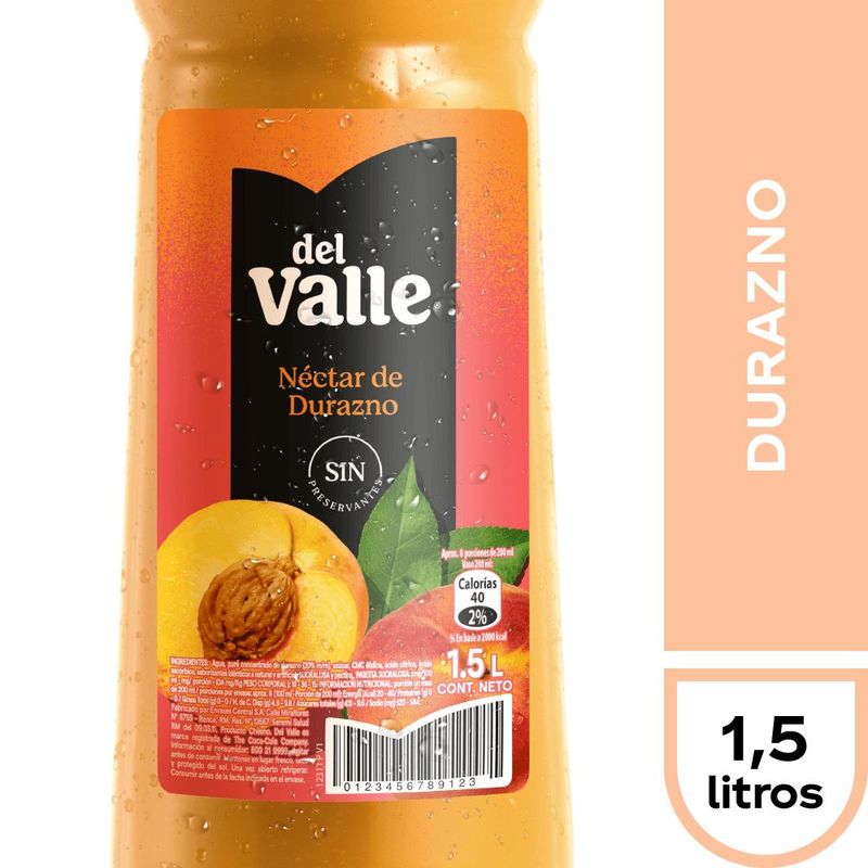DEL VALLE - Jugo Del Valle Durazno 1500cc