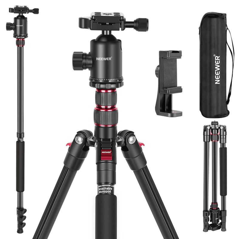 NEEWER - Trípode Monopie Neewer 195 cm con Soporte y Control Remoto