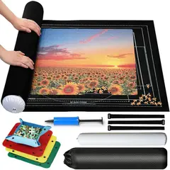 KUANGYE - Mat Para Puzzles 2000 Piezas Manta Rompecabezas 46 X 31inch