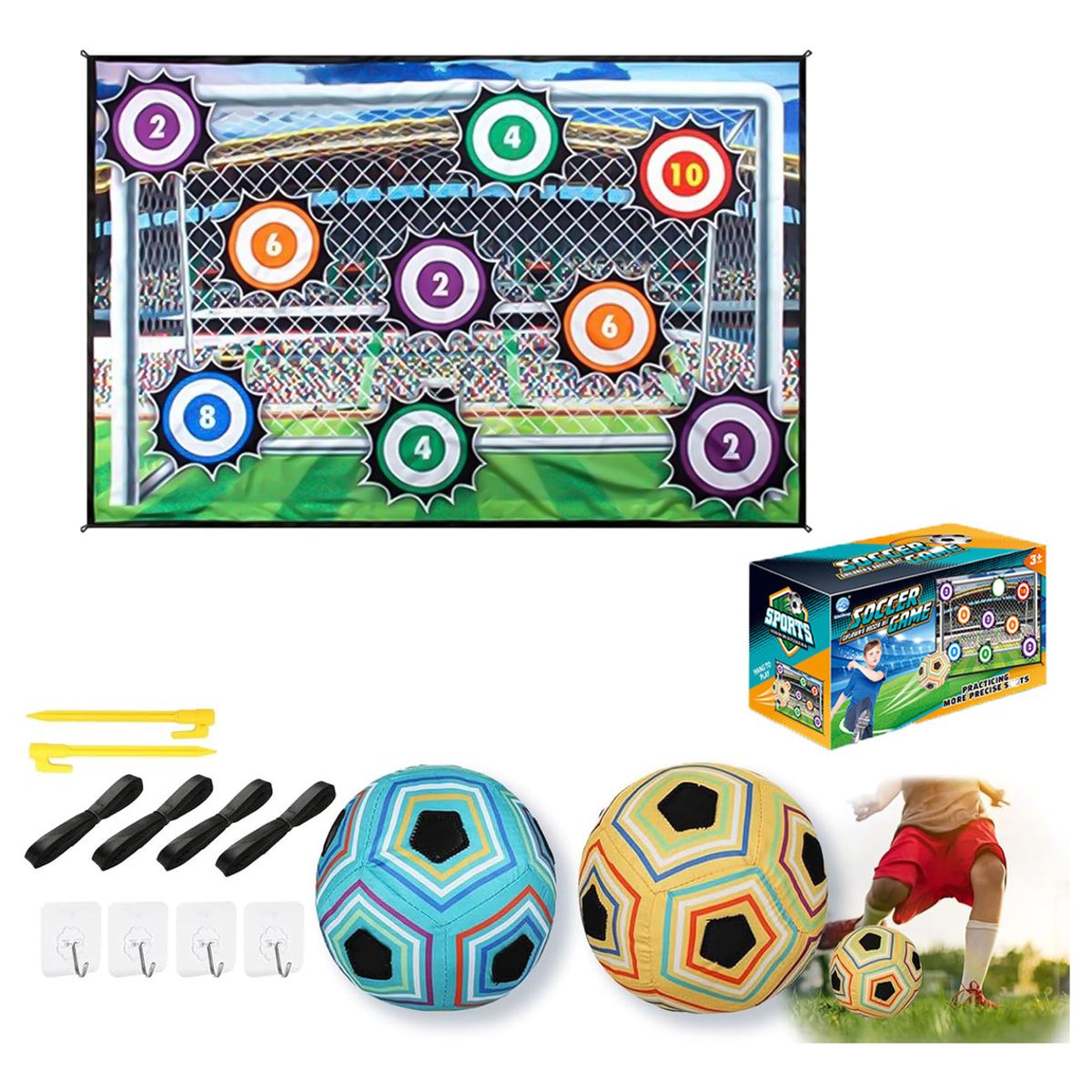 GENERICO - Juego De Futbol Plegable Interiores Y Exteriores Para Niños