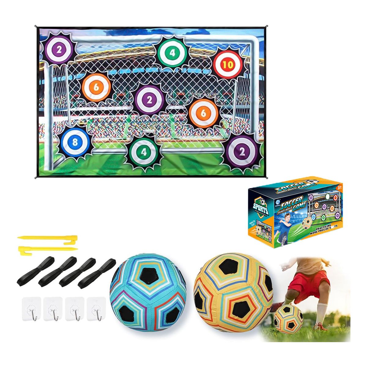 GENERICO - Juego De Futbol Plegable Interiores Y Exteriores Para Niños