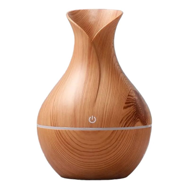 GENERICO - Humidificador Aromatizador Ultrasonico Diseño Madera 130 Ml