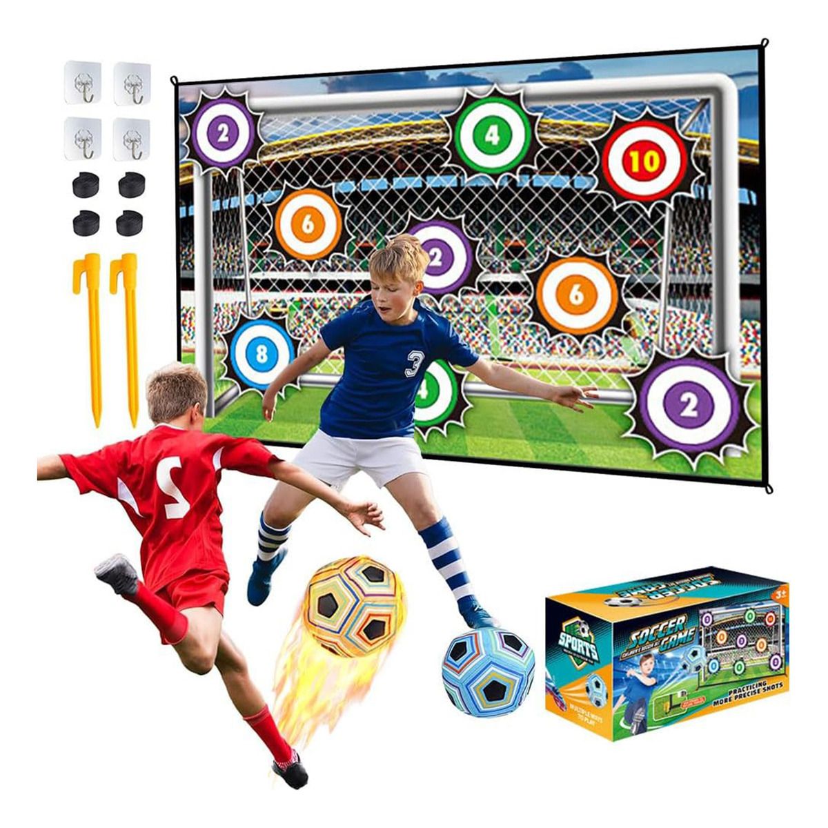 GENERICO - Juego De Futbol Plegable Interiores Y Exteriores Para Niños