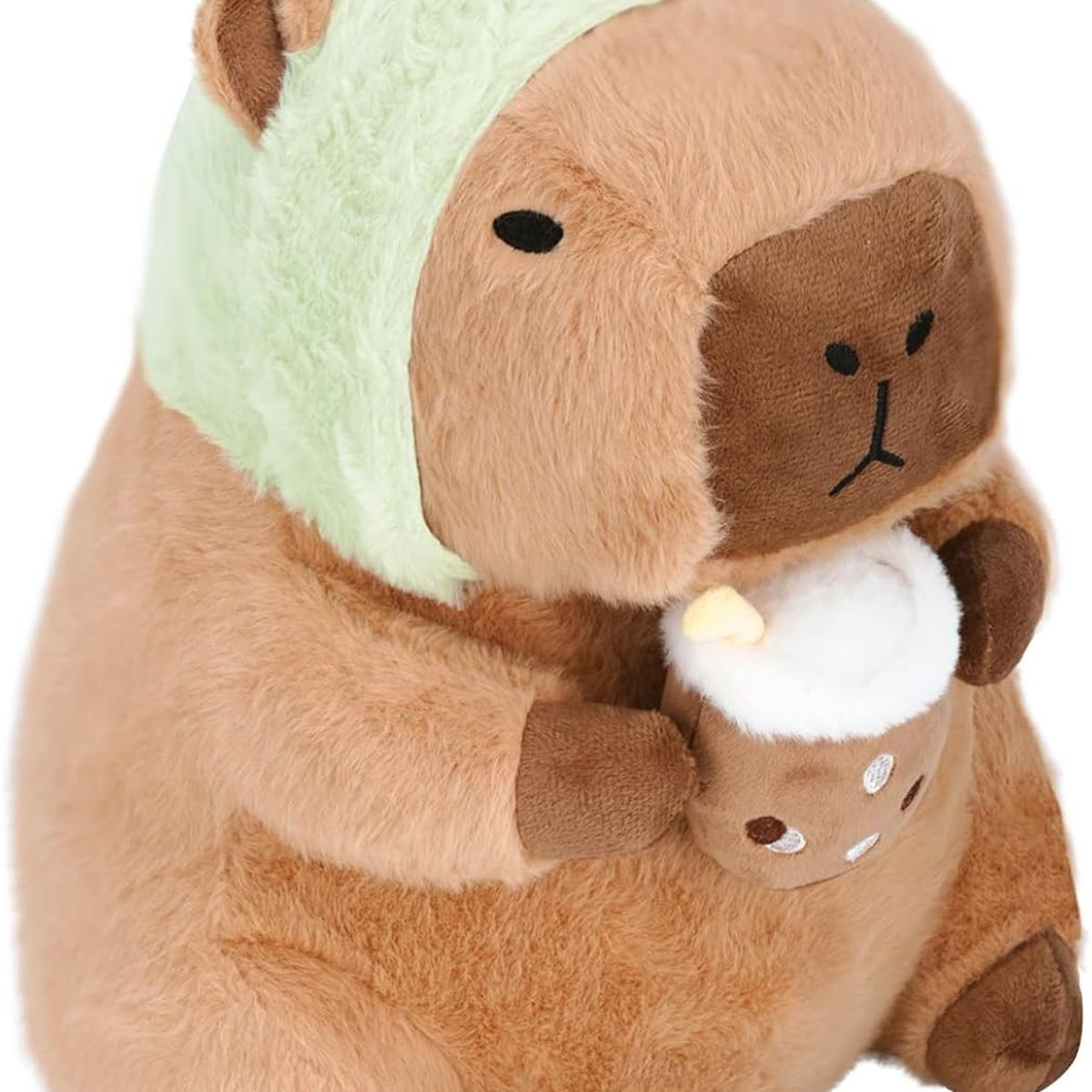 PUREPOWER - Peluche Capibara Dinosaurio  - Almohada Regalo Niños 30cm