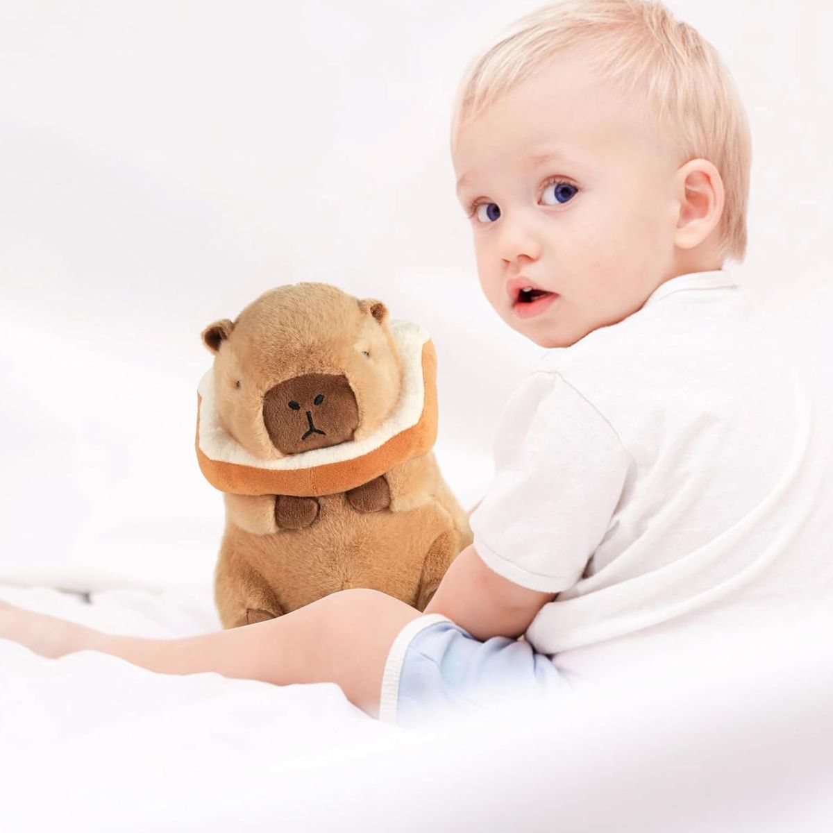 PUREPOWER - Peluche Capibara Tostado - Almohada Regalo Niños 30cm