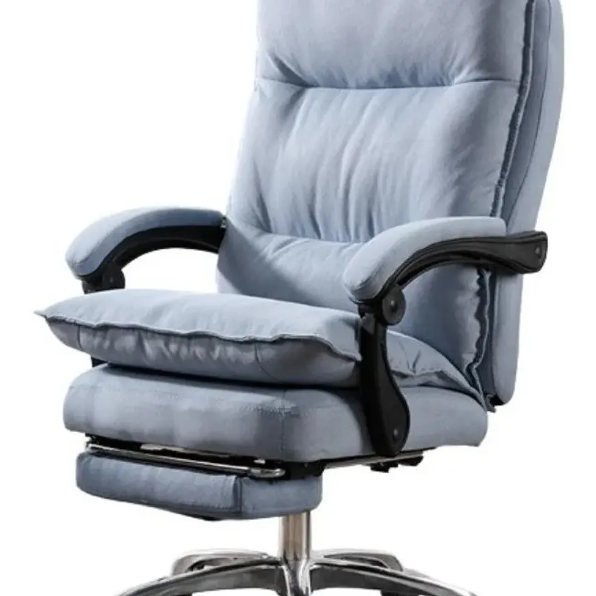 ANYHOGAR - Silla Jefe De Oficina Crusec De Tela Con Reposapiés