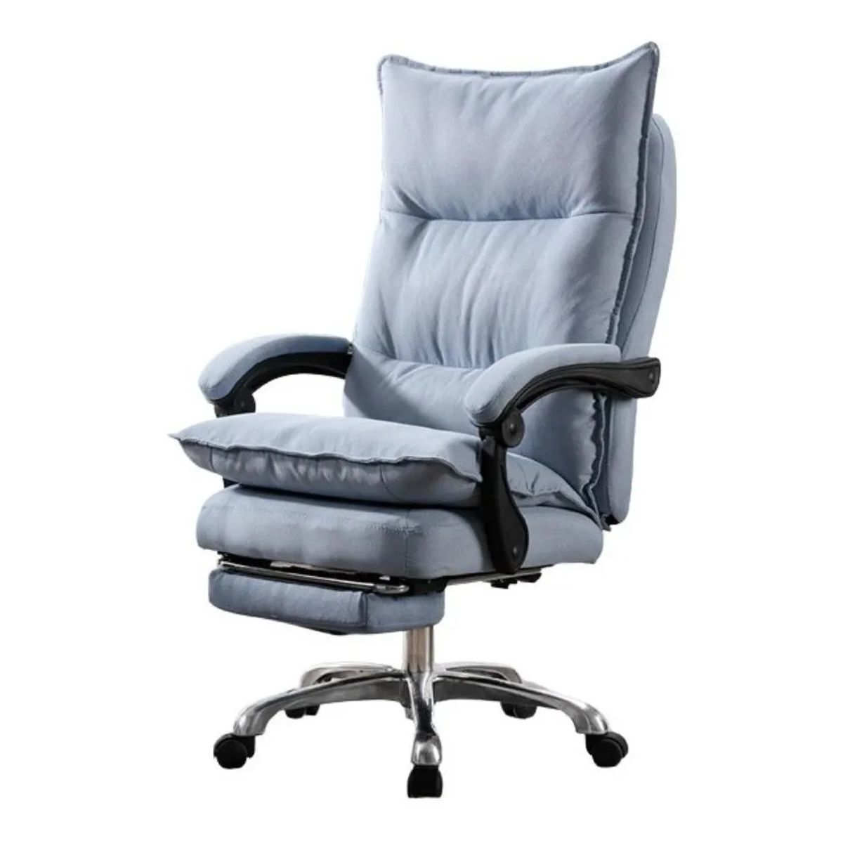 ANYHOGAR - Silla Jefe De Oficina Crusec De Tela Con Reposapiés