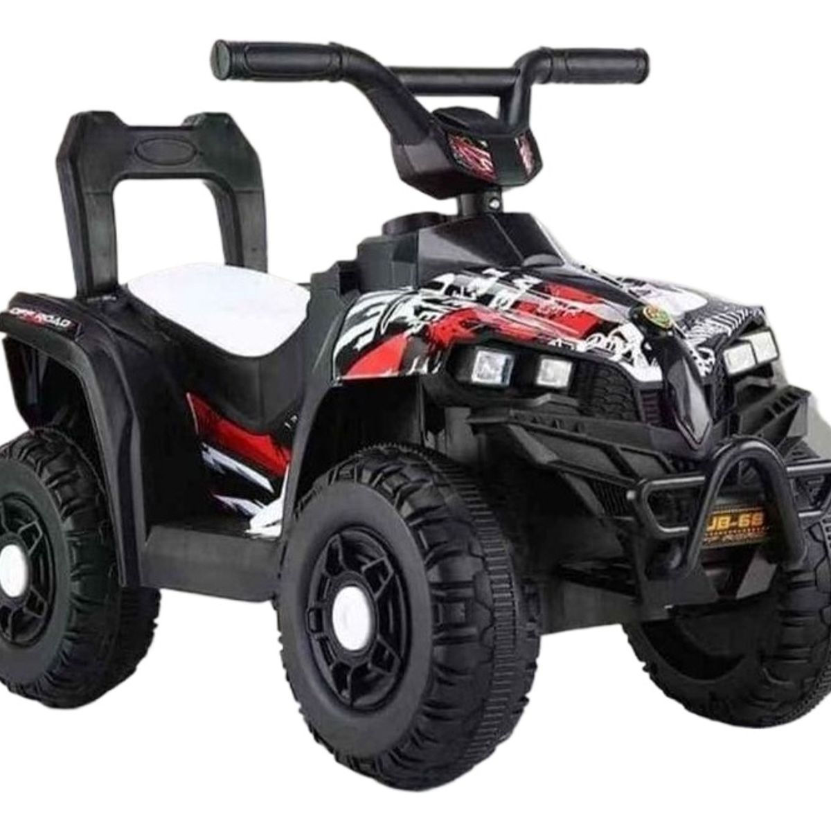 TOYUN TOYUN - Moto Eléctrica  A Bateria Cuatro Ruedas Para Niños  Blanca