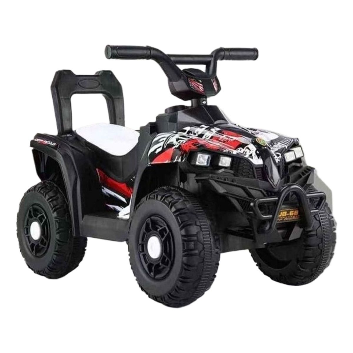 TOYUN TOYUN - Moto Eléctrica  A Bateria Cuatro Ruedas Para Niños  Blanca