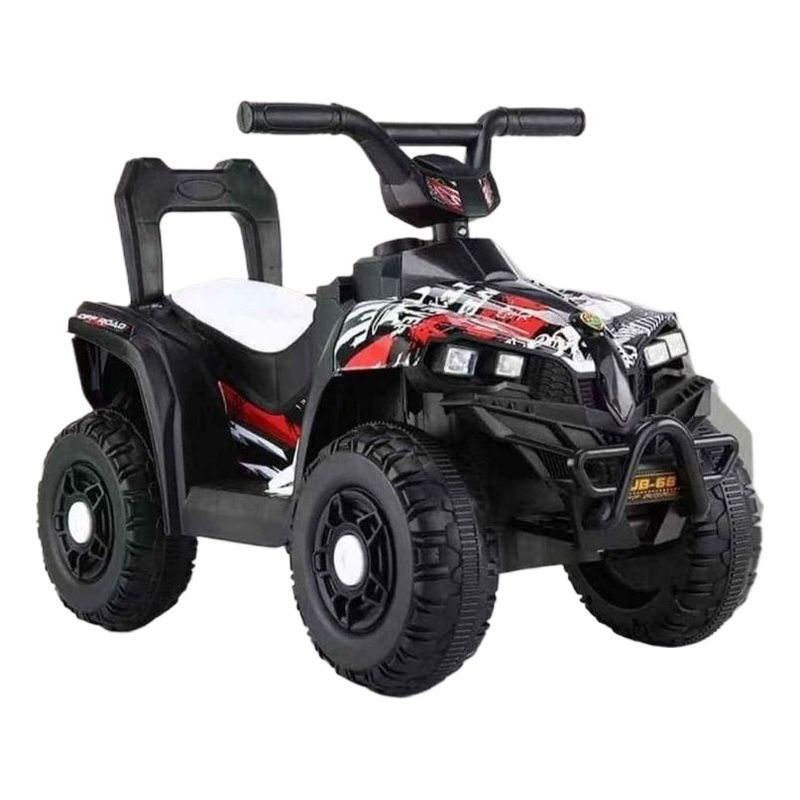 TOYUN TOYUN - Moto Eléctrica  A Bateria Cuatro Ruedas Para Niños  Blanca