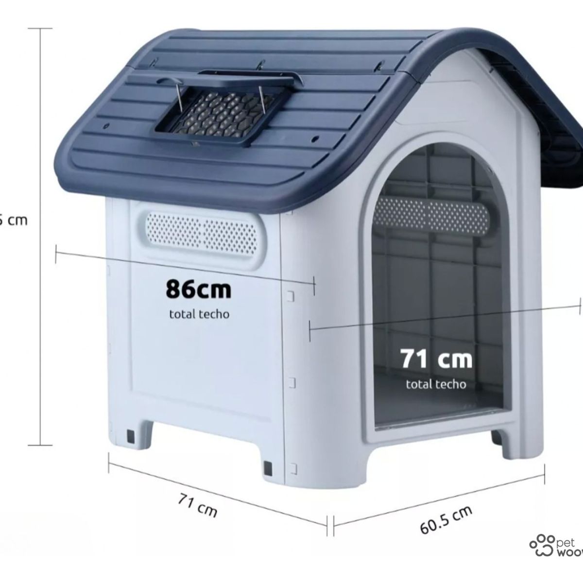 PELUDINES - Casa De Perro Mascota Xxl Skylight Petwoow