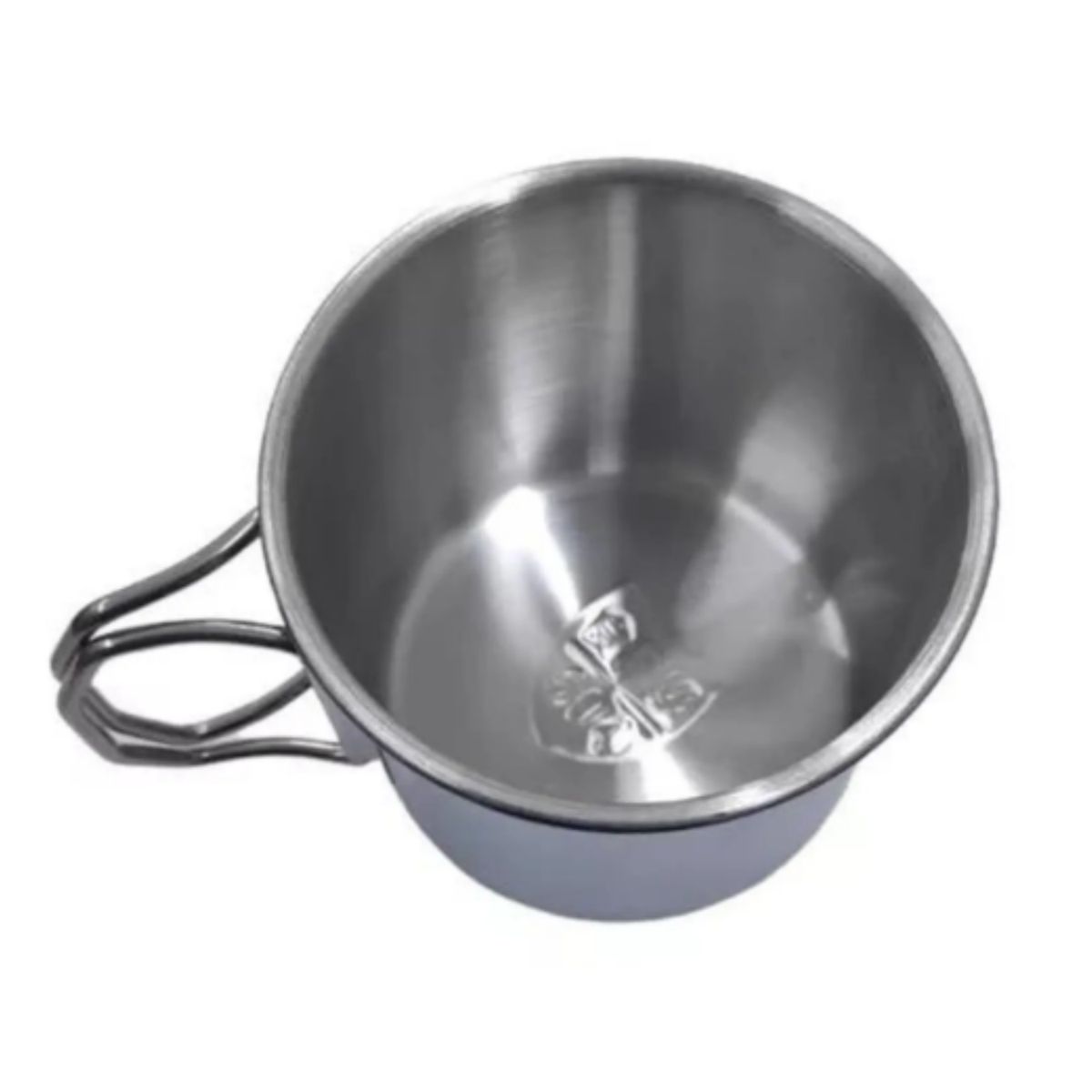 EKOL TACTICA MILITAR - Taza Portátil Acero Inoxidable Mosquetón Vaso Camping