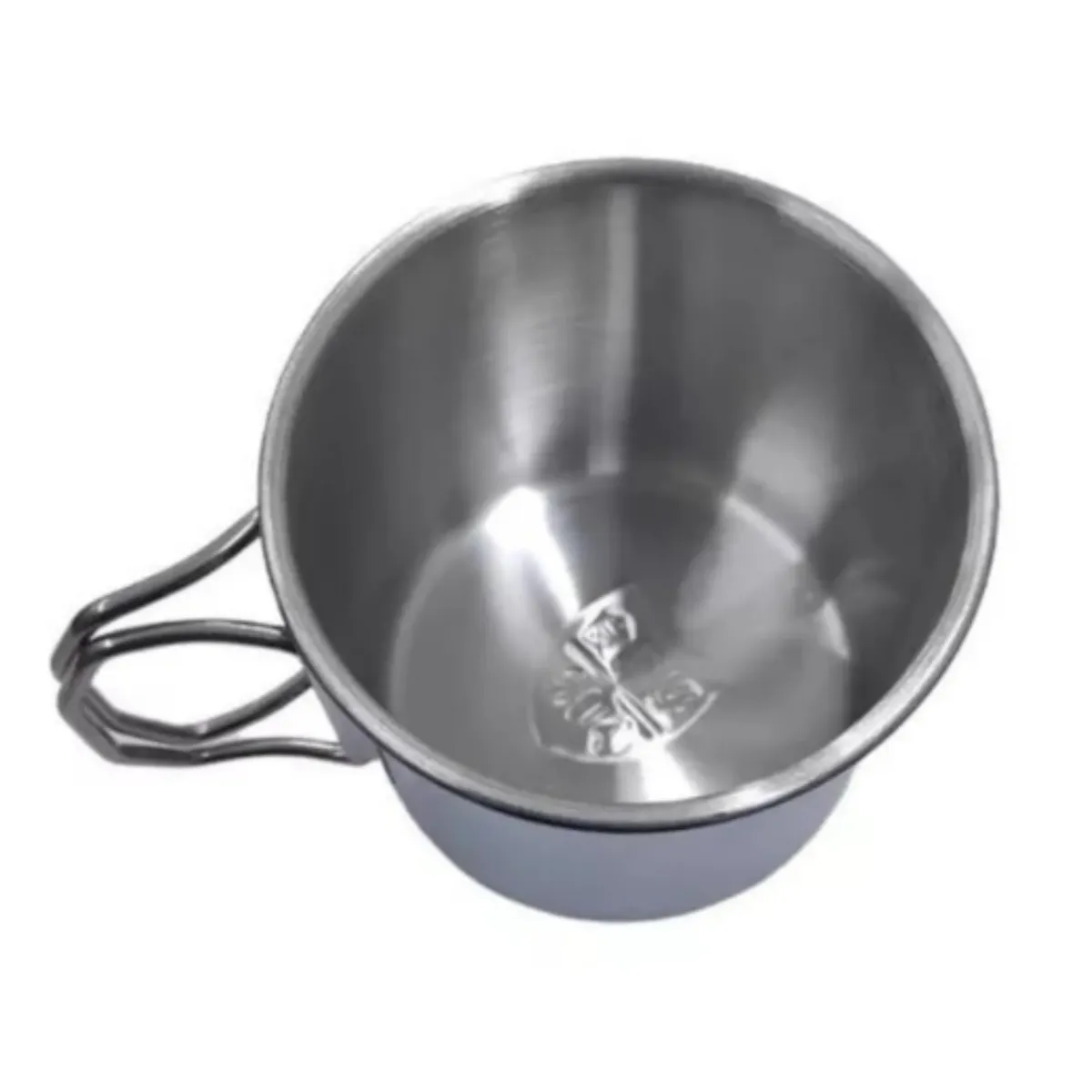 EKOL TACTICA MILITAR - Taza Portátil Acero Inoxidable Mosquetón Vaso Camping