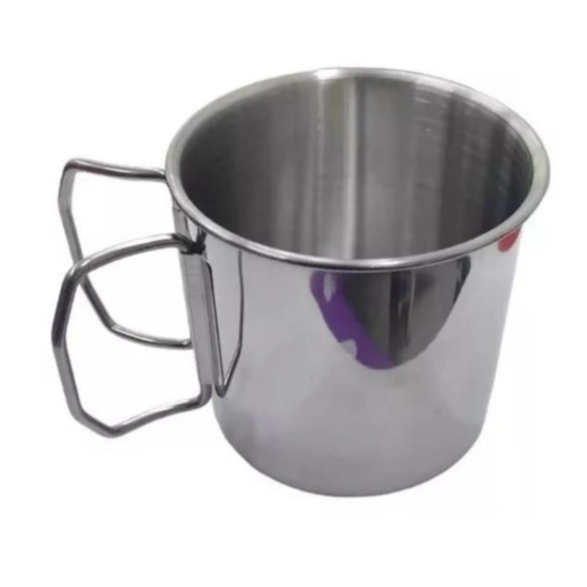 EKOL TACTICA MILITAR - Taza Portátil Acero Inoxidable Mosquetón Vaso Camping