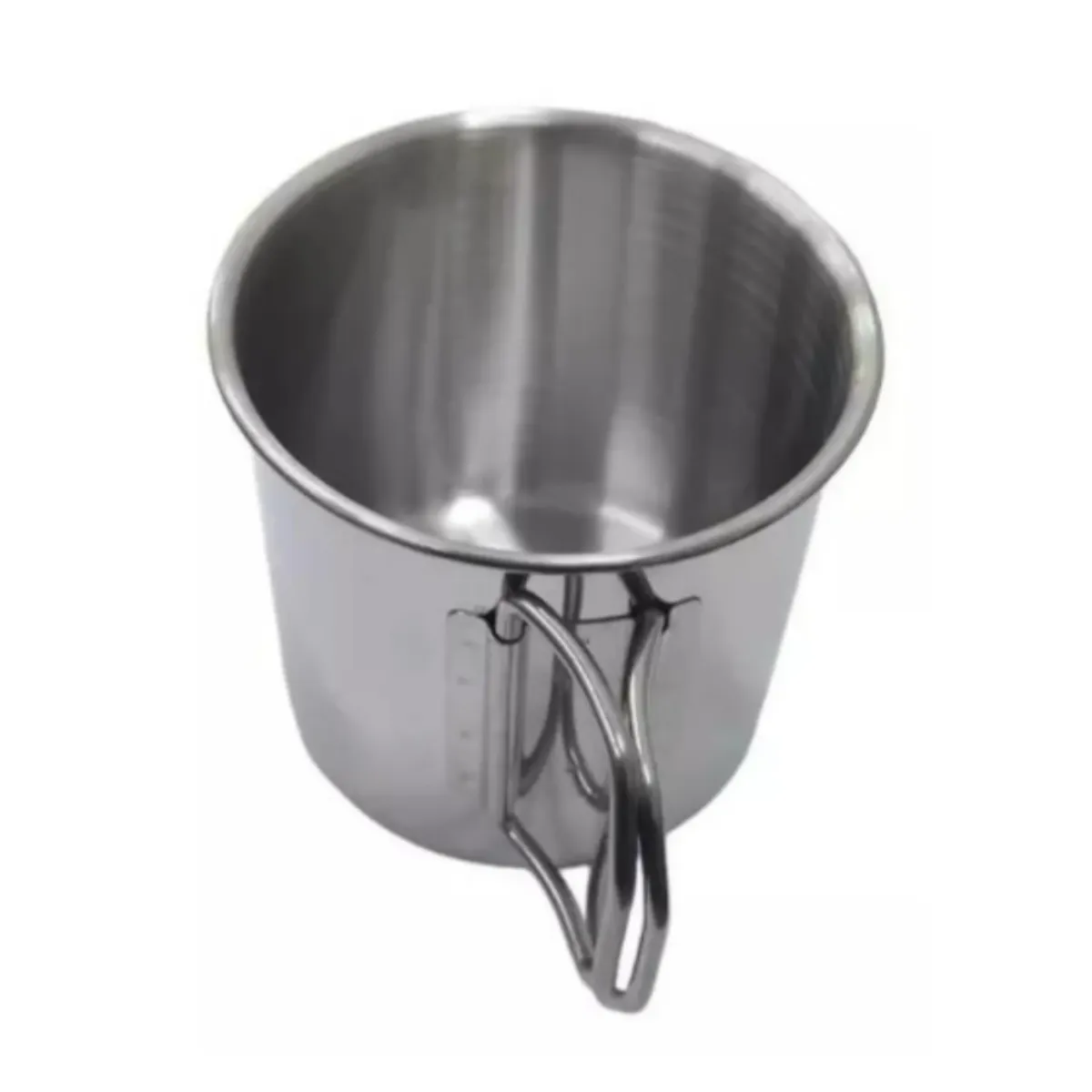EKOL TACTICA MILITAR - Taza Portátil Acero Inoxidable Mosquetón Vaso Camping