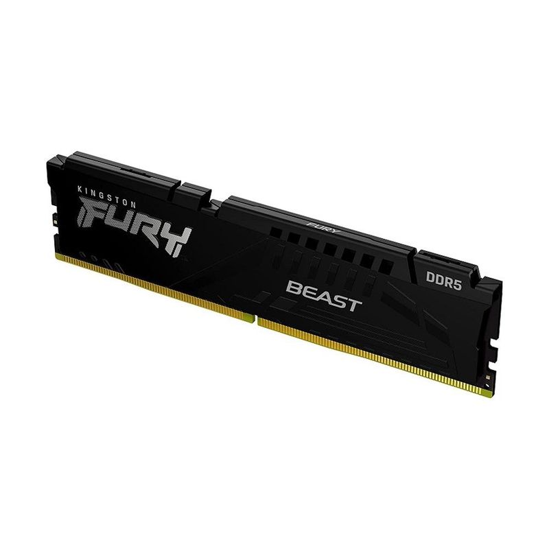 KINGSTON - Memoria RAM Kingston Fury Beast Black de 16GB DDR5
