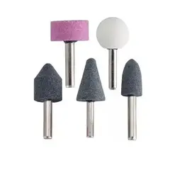 GENERICO - Set 5 Puntas Abrasiva Para Taladro Fresas Rotativas Montable