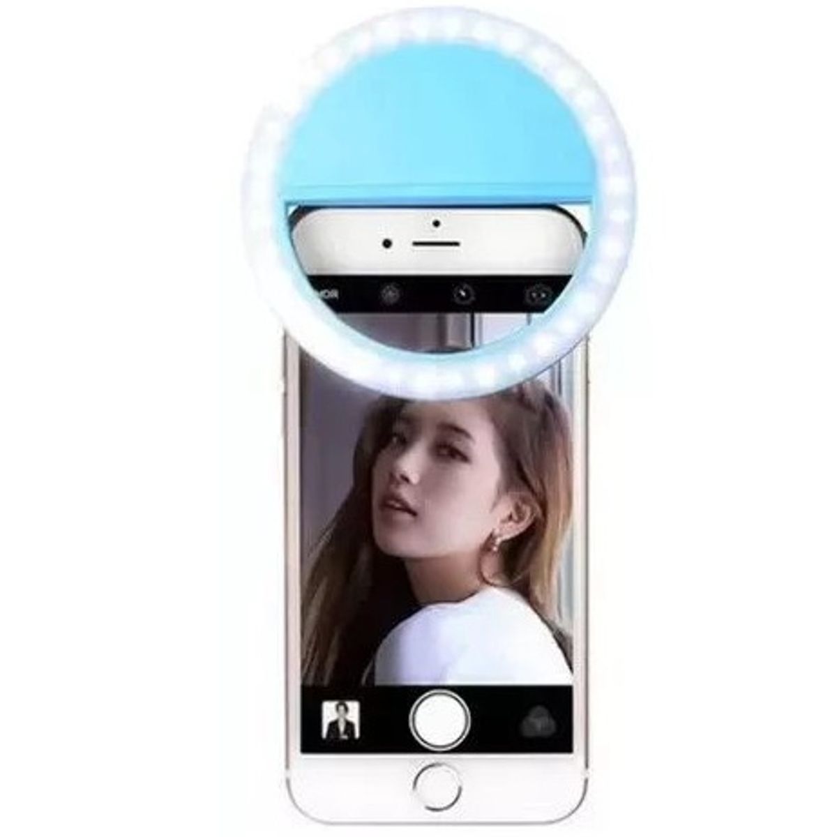 GENERICO - Selfie aro de luz recargable para celular