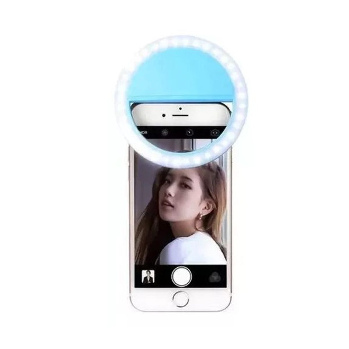 GENERICO - Selfie aro de luz recargable para celular