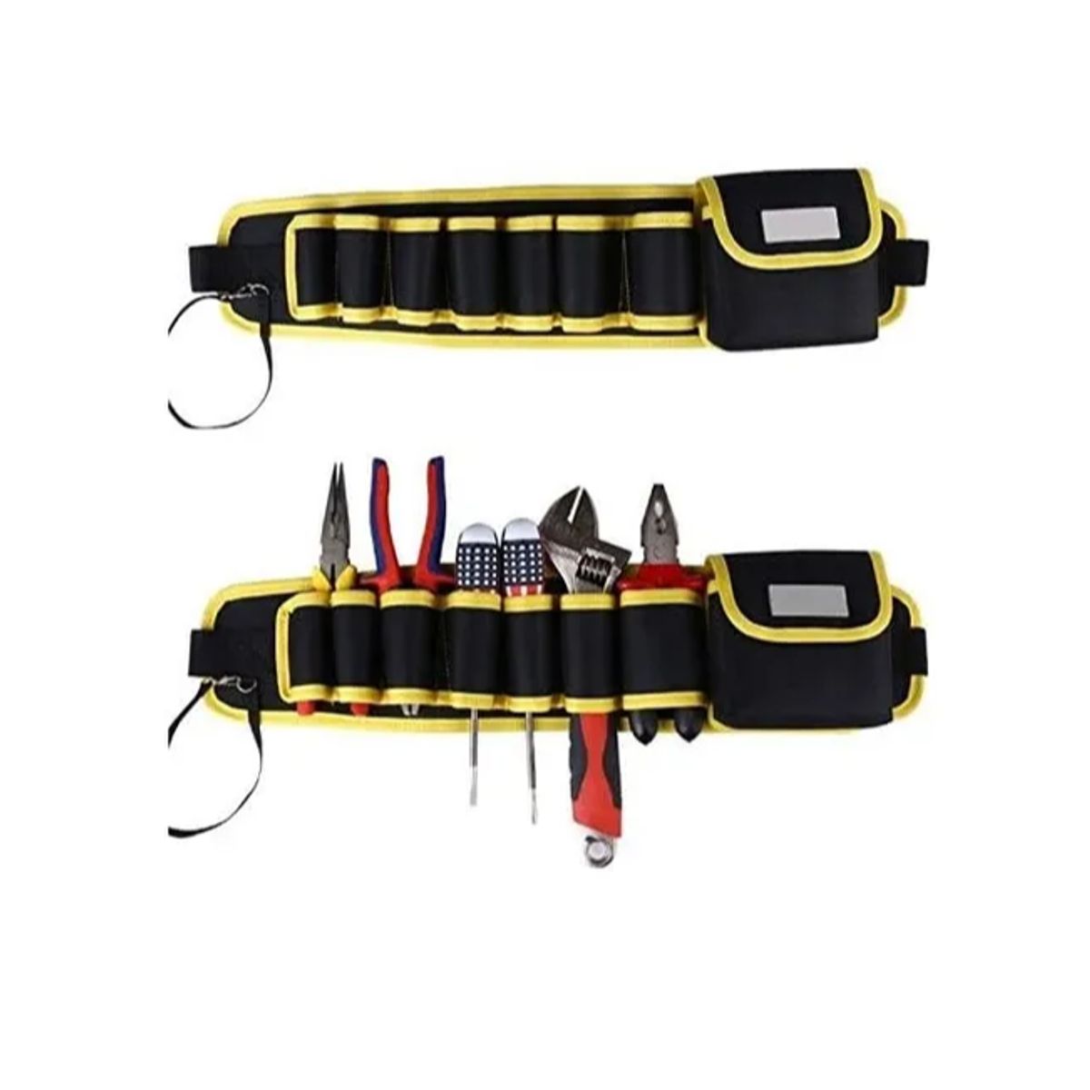 GENERICO - Porta Herramientas Cinturón Ajustable Con Compartimientos