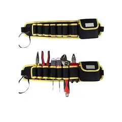 GENERICO - Porta Herramientas Cinturón Ajustable Con Compartimientos