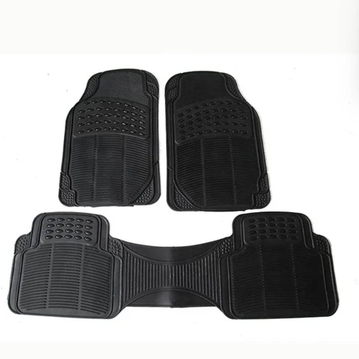 GENERICO - Alfombra Piso De Goma Auto Universal 3 Piezas Camello