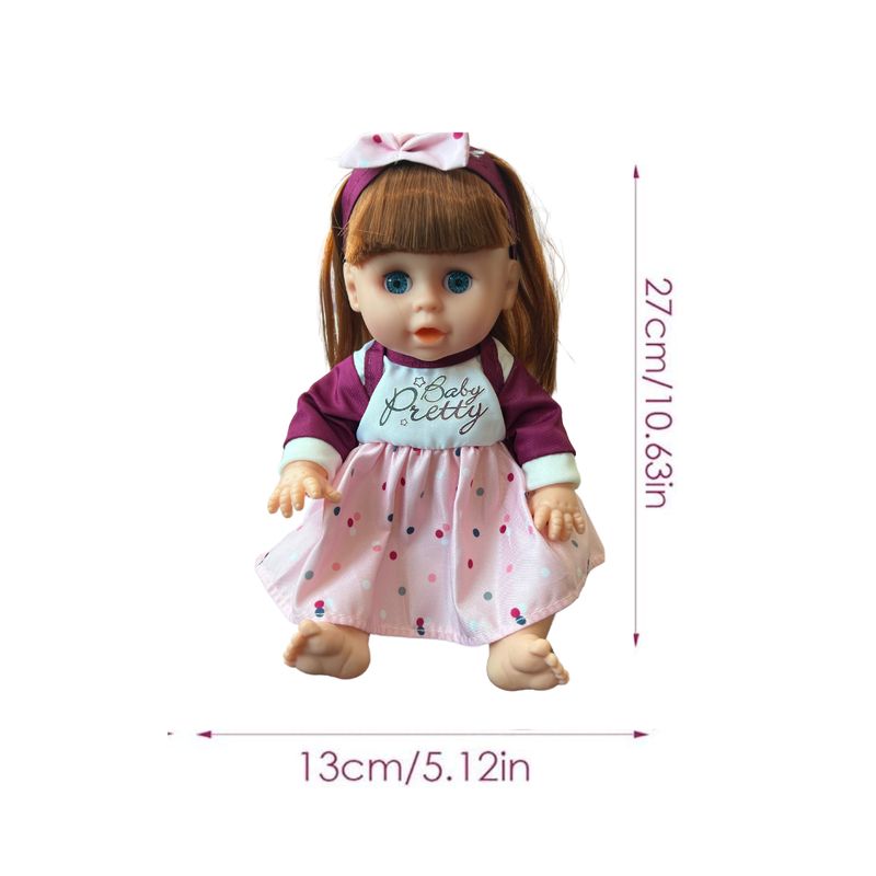 GENERICO - Muñeca Hace Pipi sonido Con Saquito De Dormir + Accesorios
