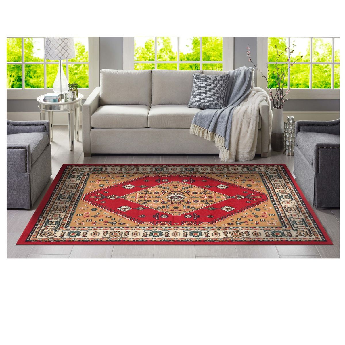 CANNON - Alfombra Azalea Rojo 133x180