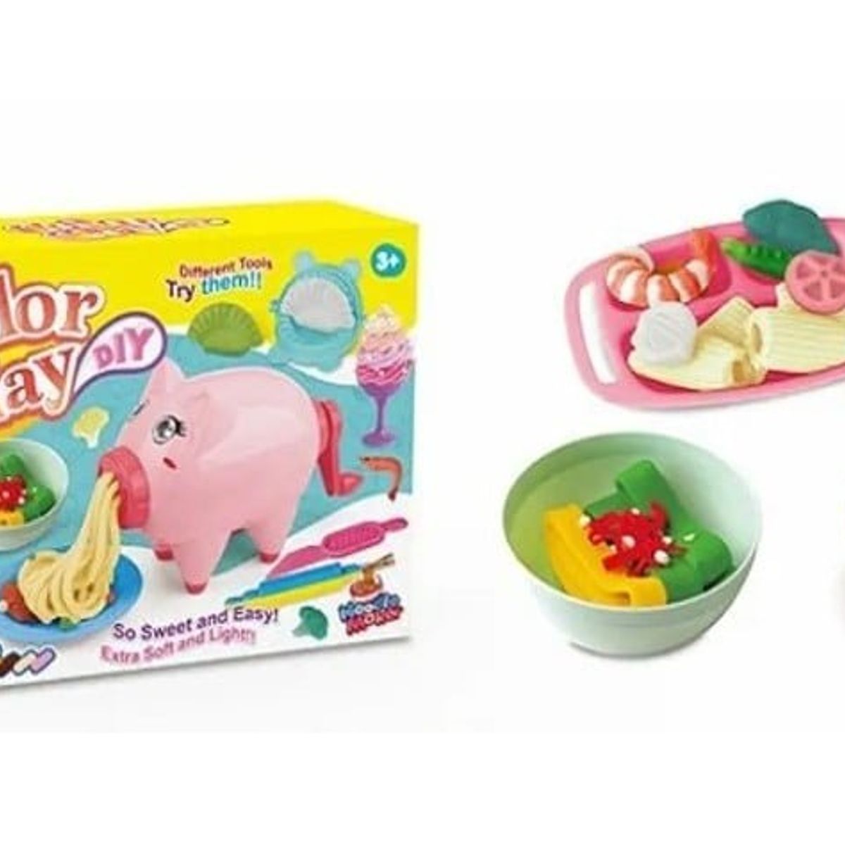 GENERICO - Caja juego masa y accesorios para niños