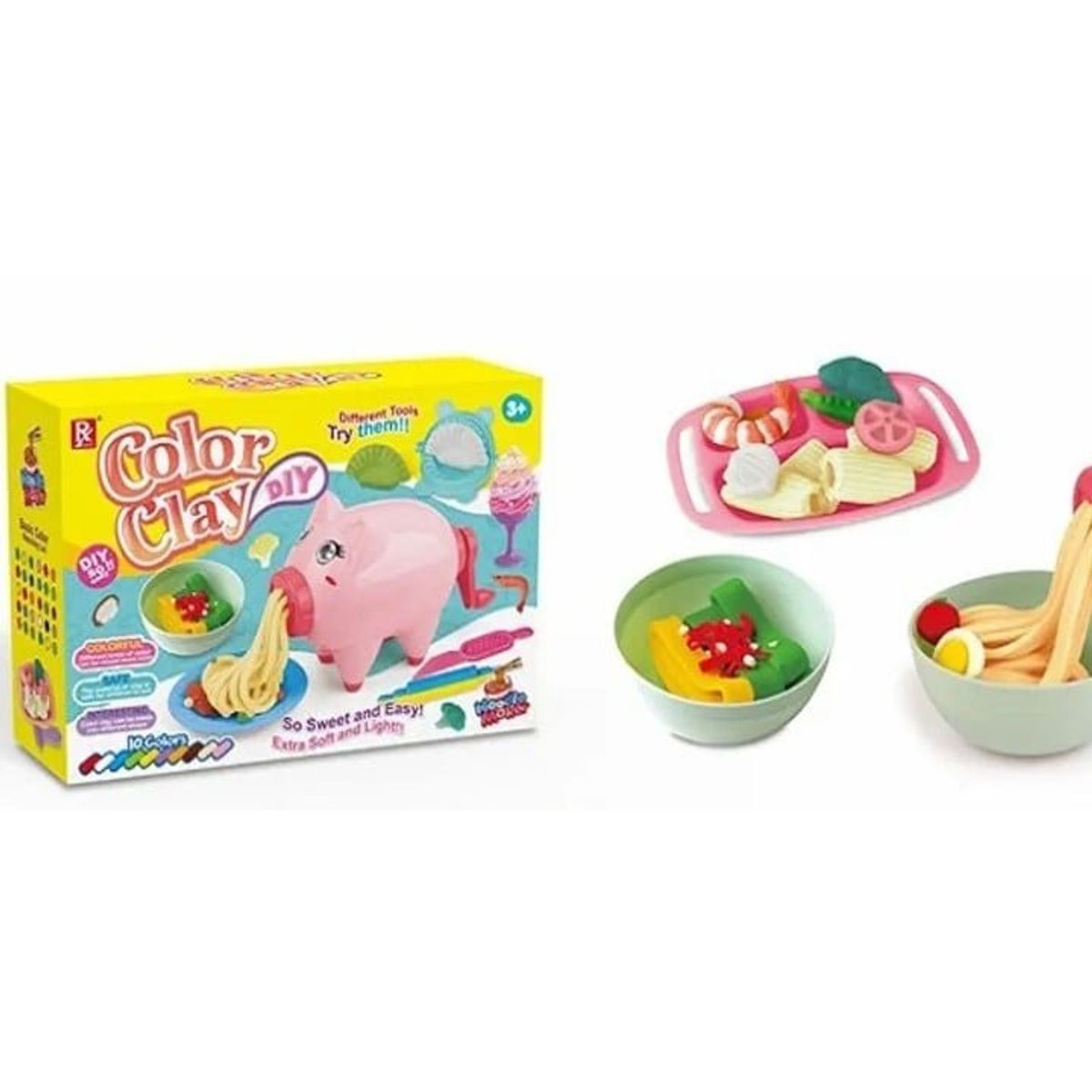GENERICO - Caja juego masa y accesorios para niños
