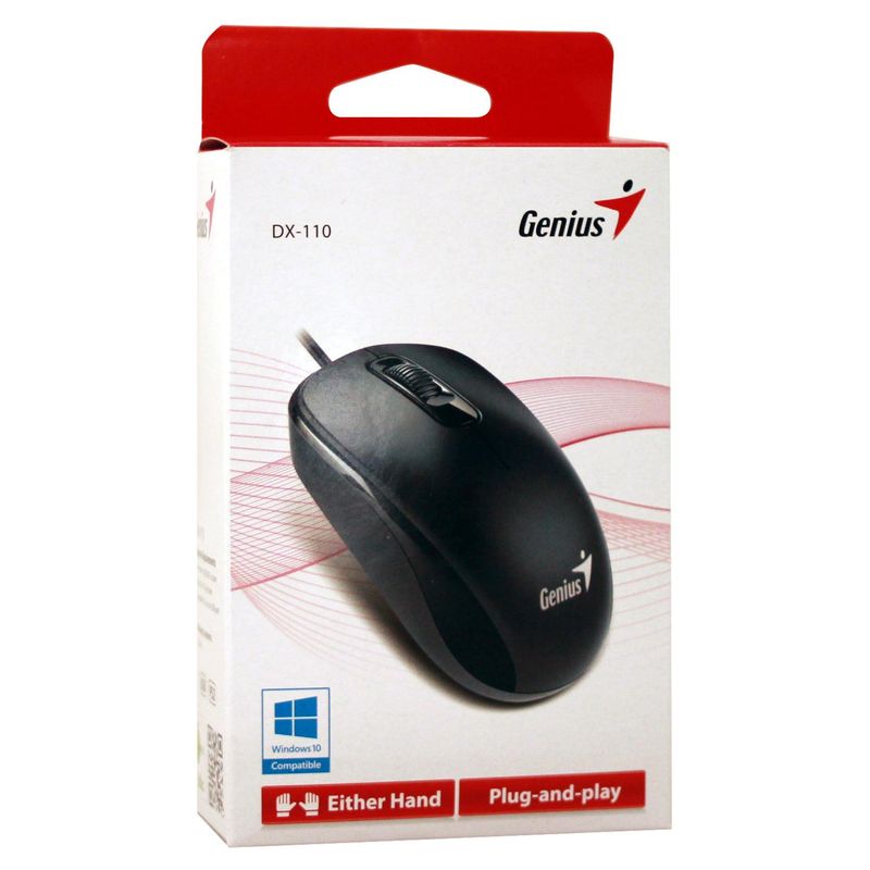 GENIUS - MOUSE ALÁMBRICO GENIUS DX-110 NEGRO