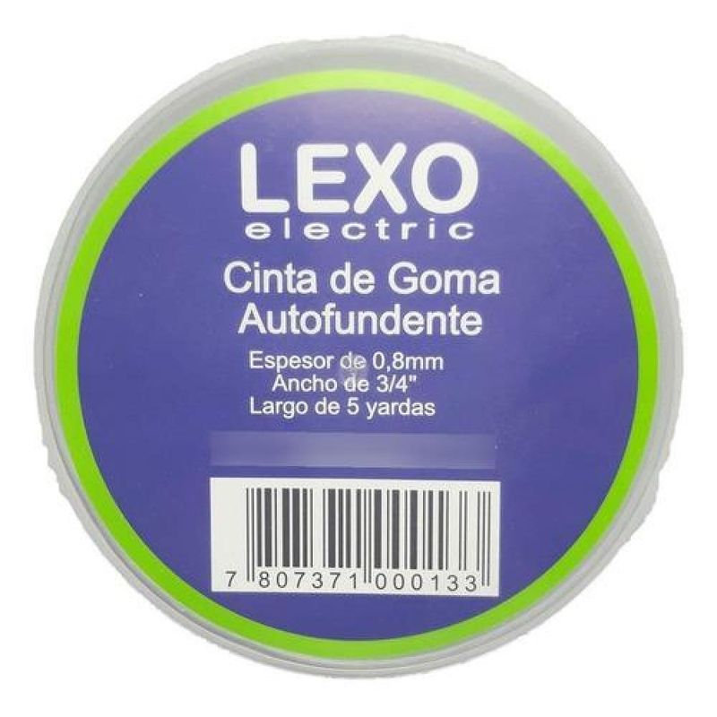 LEXO - Cinta De Goma Autofundente 08mm 34 5mts Lexo Electric - Multicolor