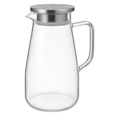 GENERICO - Jarra Vidrio Borosilicato Con Tapa De Acero 16Litros