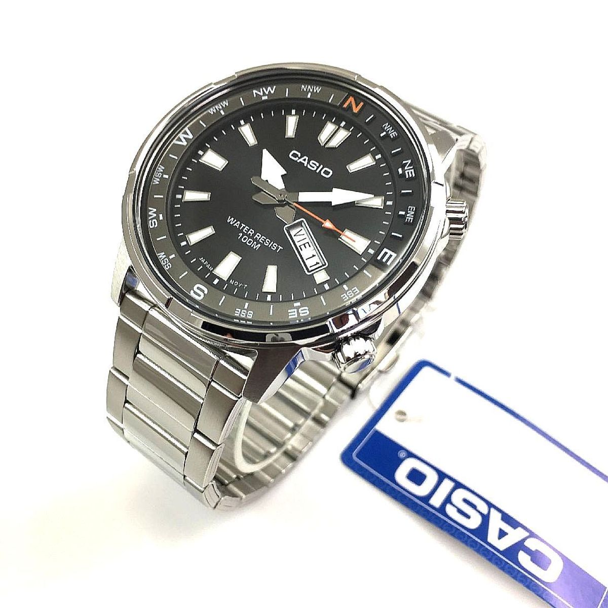 CASIO - RELOJ CASIO MTPD130D-1A4 HOMBRE METAL COMPAS ANALOGO