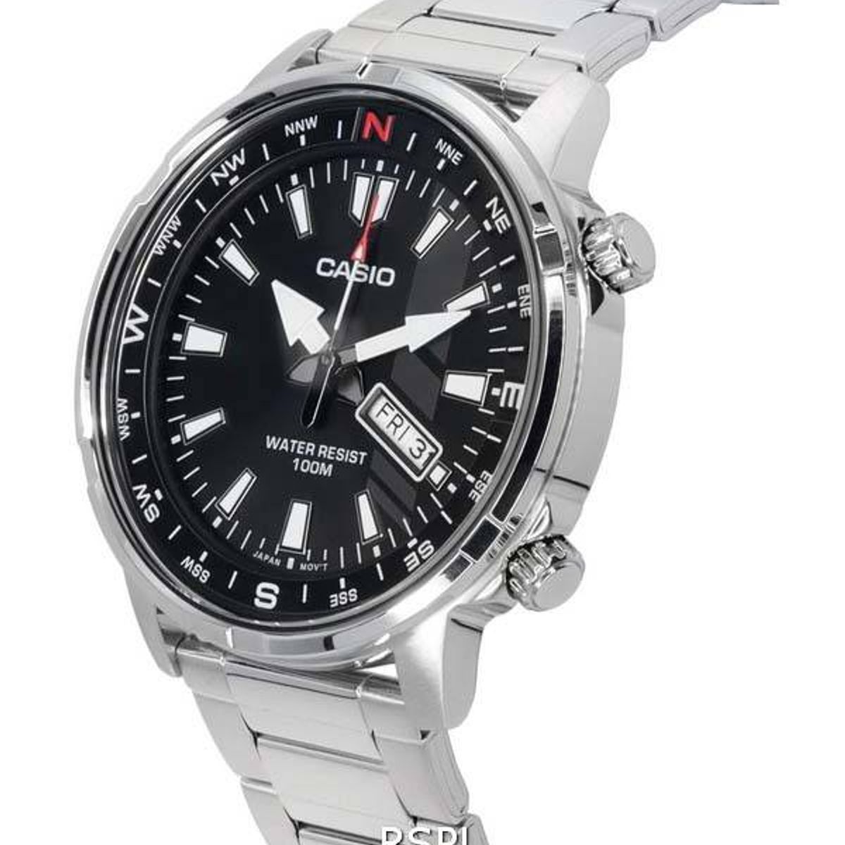 CASIO - RELOJ CASIO MTPD130D-1A4 HOMBRE METAL COMPAS ANALOGO