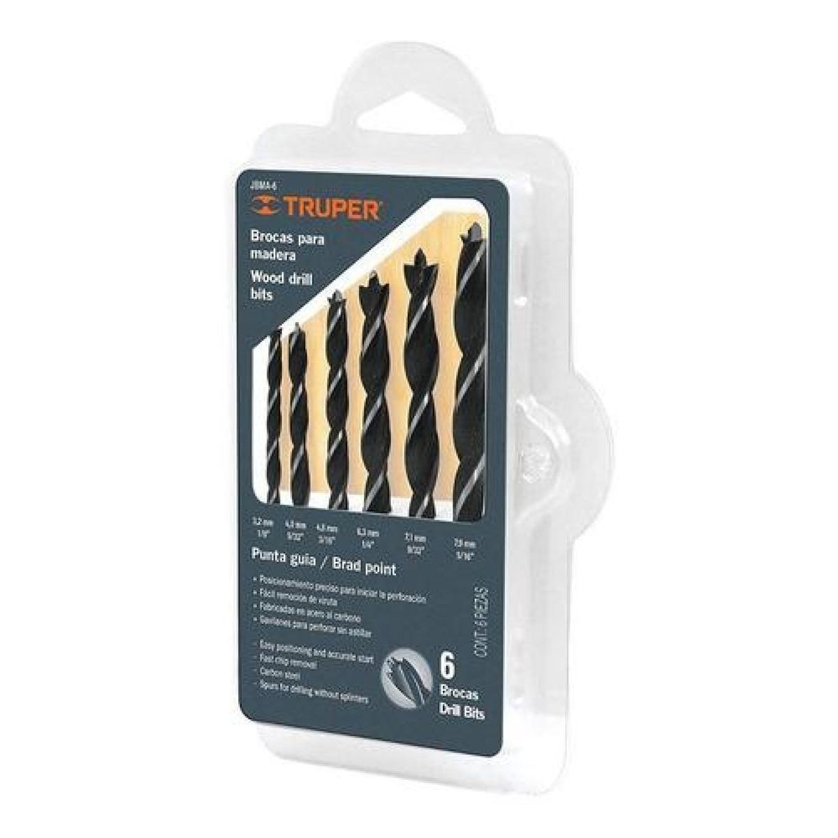 TRUPER - Brocas Para Madera Truper 6pzs