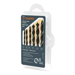 TRUPER - Brocas Para Madera 6pzs - Multicolor