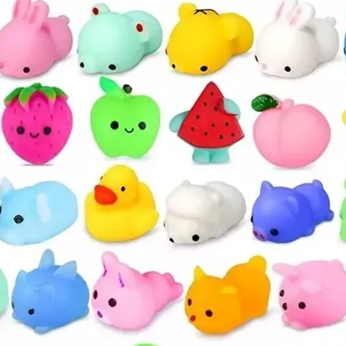 GENERICO - Pack 36 mini pequeños Squishy 4cm antiestrés surtidos