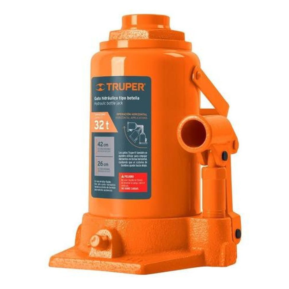 TRUPER - Gata Hidraulica T/botella Para 32 Ton Gat-32, Truper
