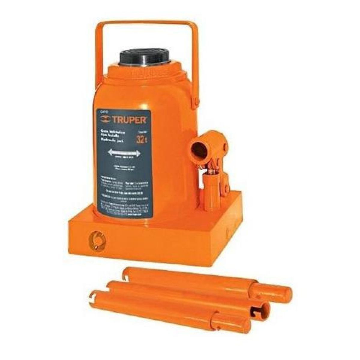 TRUPER - Gata Hidraulica T/botella Para 32 Ton Gat-32, Truper