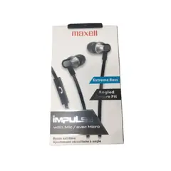 MAXELL - AUDIFONOS MANOS LIBRES IMPULSE IEB-BLK NEGRO