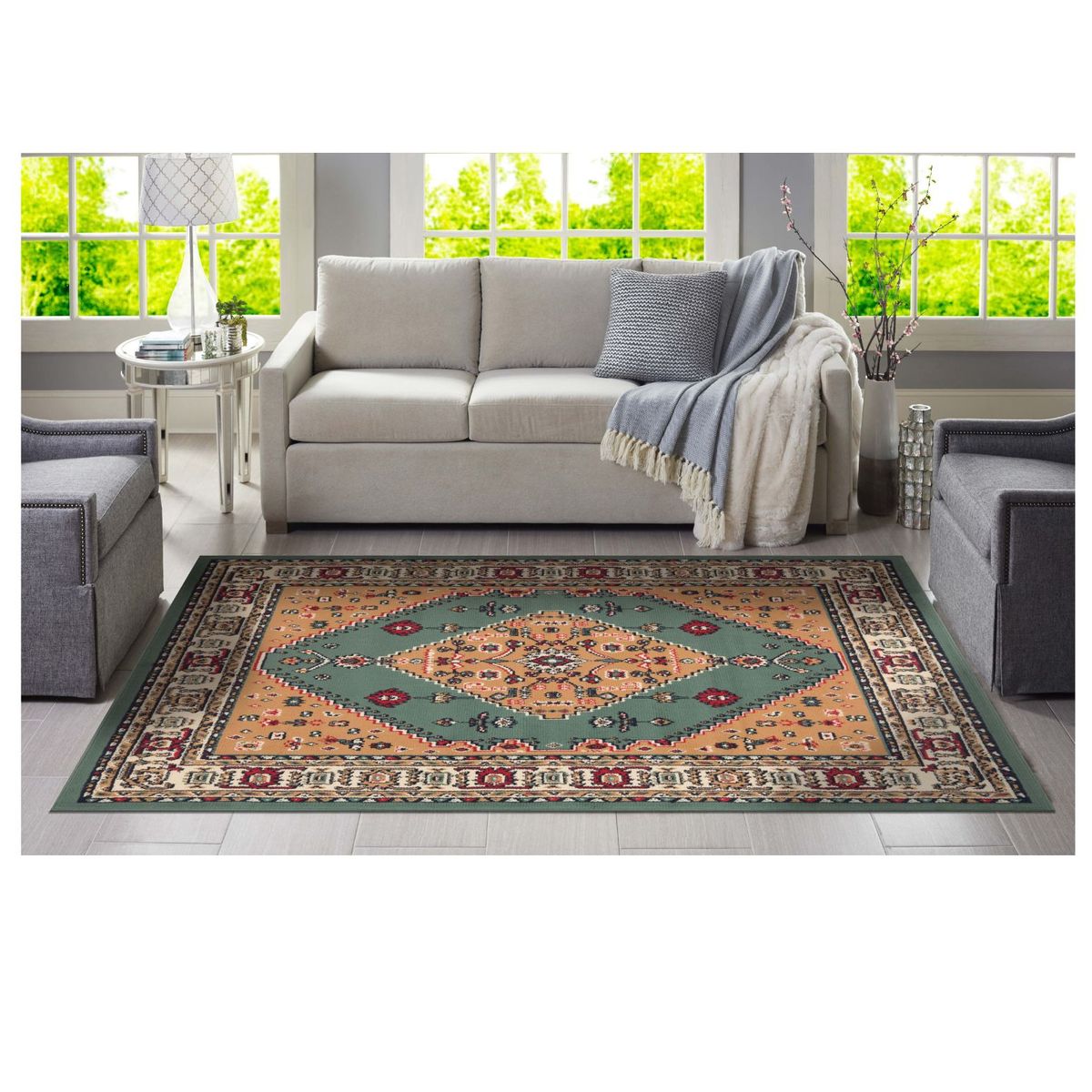 CANNON - Alfombra Azalea Verde 150x200