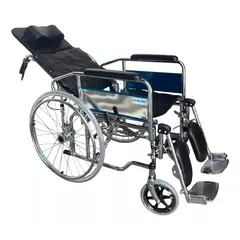 ONEDER - Silla De Ruedas Neurológica Reclinable Tipo Camilla Plegable KJT704D