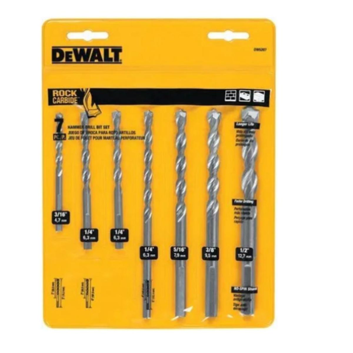 Broca Percusion 5/8 X 6 (16x150mm) Dewalt Concreto, marca DEWALT - Foto 2